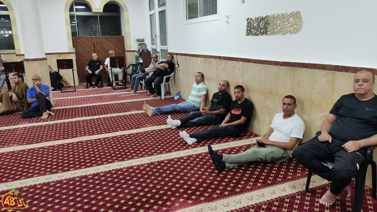 يافا: اقامة الامسية الايمانية الاسبوعيةمجالس النور في مسجد العجمي